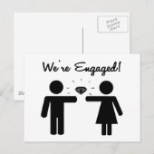 We Zijn Verliefd Aankondigingskaart (Voorkant / Achterkant)