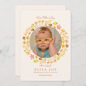 We zijn verliefd geworden op de geboorteaankondigi aankondiging (Voorkant / Achterkant)