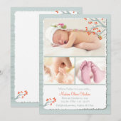 We zijn verliefd geworden op de geboortefoto aankondiging (Voorkant / Achterkant)