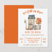 We zijn verliefd geworden op de housewarming party kaart (Voorkant / Achterkant)