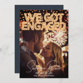 We Zijn Verliefd Neon Licht Foto Save The Date (Voorkant / Achterkant)