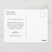 We zijn verloofd 3 foto script ansichtkaart briefkaart (Achterkant)