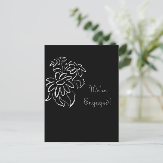 We zijn verloofd aankondigingskaart (Staand voorkant)