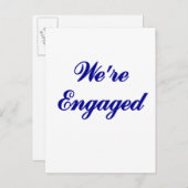 We zijn verloofd aankondigingskaart (Voorkant / Achterkant)