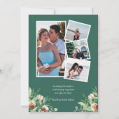 We zijn verloofd Eucalyptus Floral Simple Verlovin Kaart (Achterkant)