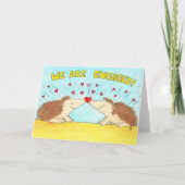 We zijn verloofd! felicitaties kaart (Voorkant)