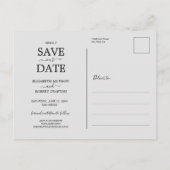 We zijn verloofd Foto Huwelijk Save the Date Aankondigingskaart (Achterkant)