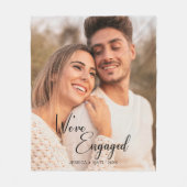 We zijn verloofd Foto Jaar Verloofd Fleece Deken (Voorkant)