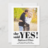 We zijn verloofd Foto Moderne verlovingsaankondigi Save The Date (Voorkant)