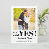 We zijn verloofd Foto Moderne verlovingsaankondigi Save The Date (Staand voorkant)