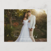 We zijn verloofd Foto Script Hart Verloving Briefkaart (Voorkant)