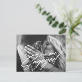 We zijn verloofd | Foto Verloving Aankondiging (Staand voorkant)