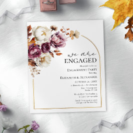 We zijn verloofd | Herfst Engagement Party Invitat