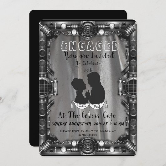 We zijn verloofd kaart (Voorkant / Achterkant)