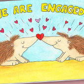 We zijn verloofd. kaart