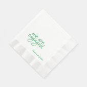 We zijn verloofd met cocktail servet (Hoek)