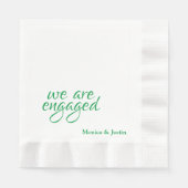 We zijn verloofd met cocktail servet (Voorkant)