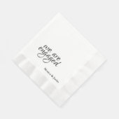 We zijn verloofd met cocktail servet (Hoek)