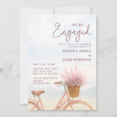 We zijn verloofd met een fietsverlovingsfeest kaart (Voorkant)