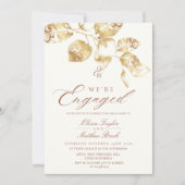 We zijn verloofd met een Gold Photo Engagement Par Kaart (Voorkant)