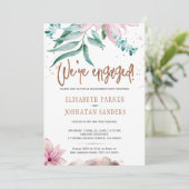 We zijn verloofd met een moderne typografie verlov kaart (Staand voorkant)