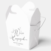 We zijn verloofd met Elegant Minimalist Engagement Bedankdoosjes (Geopend)