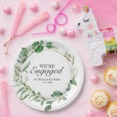 We zijn verloofd met het geometrisch Verloving van Papieren Bordje (Feest)