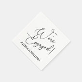 We zijn verloofd met het moderne lettertype servet (Hoek)