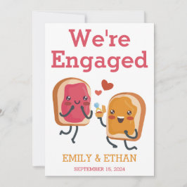 We zijn verloofd met het verlovingen van aankondig kaart