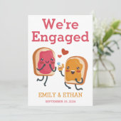 We zijn verloofd met het verlovingen van aankondig kaart (Staand voorkant)