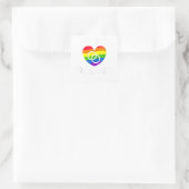 We zijn verloofd met homo Verloving Vierkante Sticker (Tas)