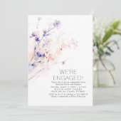 We zijn verloofd met Photo Engagement Party Kaart (Staand voorkant)