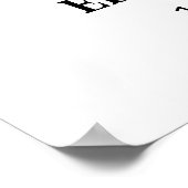 We zijn verloofd minimalistische bruiloft verlovin poster (Hoek)