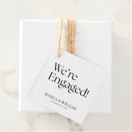 We zijn verloofd Minimalistische Verloving Feest Bedankjes Labels