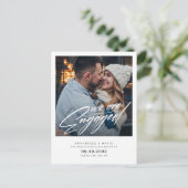 We zijn verloofd Moderne foto  Aankondiging briefk (Staand voorkant)