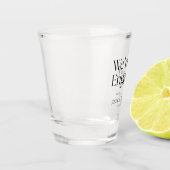 We zijn verloofd Moderne verlovingsfeest Shot Glas (Links)