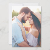 We zijn verloofd romantisch verlovingsfeest foto kaart (Achterkant)