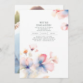 We zijn verloofd romantisch verlovingsfeest foto kaart (Voorkant / Achterkant)