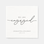 We zijn verloofd servet (Voorkant)
