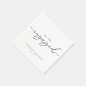 We zijn verloofd servet (Hoek)