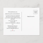 We zijn verloofd uitnodiging briefkaart (Achterkant)