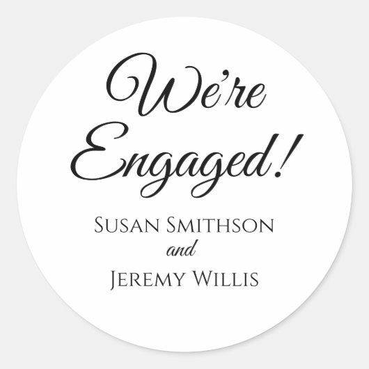We zijn verloofd Verloving Stickers geven de voork (Voorkant)