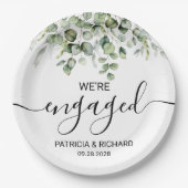 We zijn verloofd Verloving van Greenery Papieren Bordje (Voorkant)