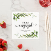 We zijn verloofd Verloving van Greenery Servet (Insitu)