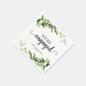 We zijn verloofd Verloving van Greenery Servet (Hoek)