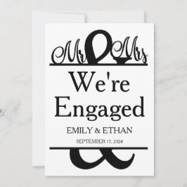 We zijn verloofd verlovingsaankondigingskaarten kaart