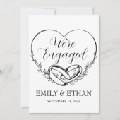 We zijn verloofd verlovingsaankondigingskaarten kaart (Voorkant)