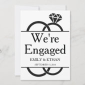 We zijn verloofd verlovingsaankondigingskaarten kaart (Voorkant)