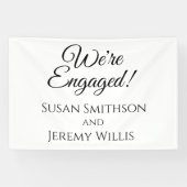 We zijn verloofd verlovingsfeest banner decoratie (Horizontaal)