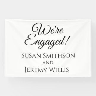 We zijn verloofd verlovingsfeest banner decoratie
